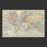 Vintage Map Of The World (1883) Baby Bodysuit | Artistshot