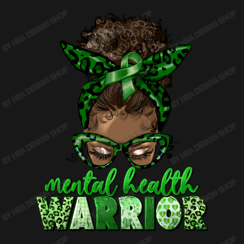 Mental Health Warrior Afro Messy Bun Flannel Shirt | Artistshot