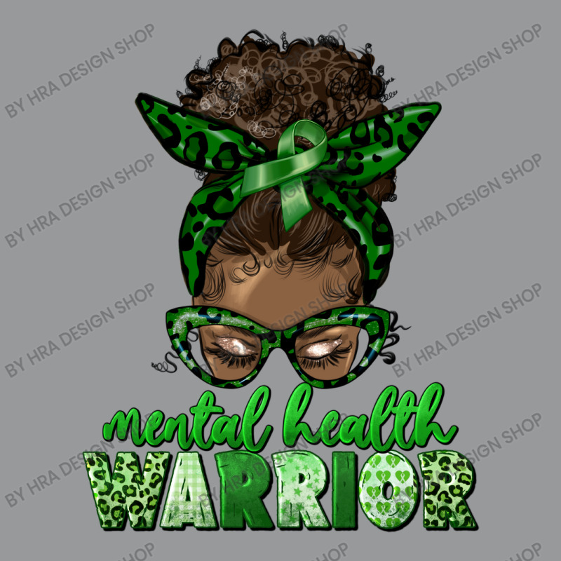 Mental Health Warrior Afro Messy Bun Unisex Hoodie | Artistshot