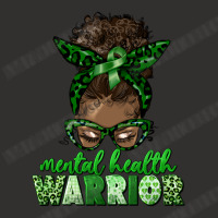 Mental Health Warrior Afro Messy Bun Champion Hoodie | Artistshot