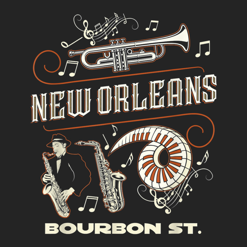 New Orleans Louisiana Jazz Festival Vintage T Shir 3/4 Sleeve Shirt | Artistshot