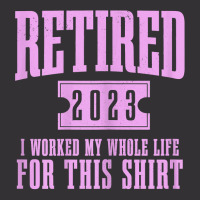 Womens Retired 2023 Funny Retirement Worked My Who Vintage Hoodie And Short Set | Artistshot