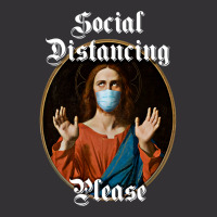 Social Distancing Jesus Vintage Hoodie | Artistshot