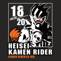 Kamen Rider Ex Aid Heisei Rider Anniversary Long S Ladies Fitted T-shirt | Artistshot