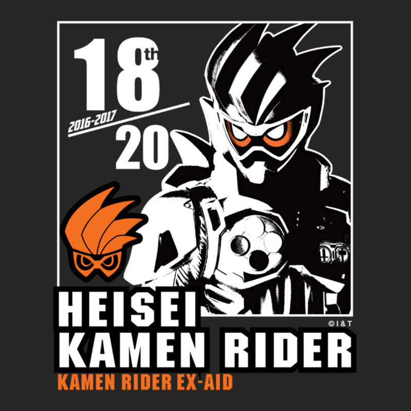 Kamen Rider Ex Aid Heisei Rider Anniversary Long S Ladies Fitted T-Shirt by wafaha | Artistshot