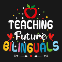 Teaching Future Bilinguals   Spanish Teachers Back Flannel Shirt | Artistshot