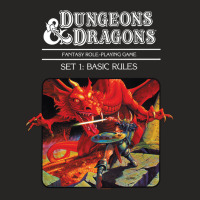 Dungeons & Dragons Vintage Basic Rules Cover Long Ladies Fitted T-shirt | Artistshot