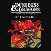 Dungeons & Dragons Vintage Basic Rules Cover Long Crop Top | Artistshot