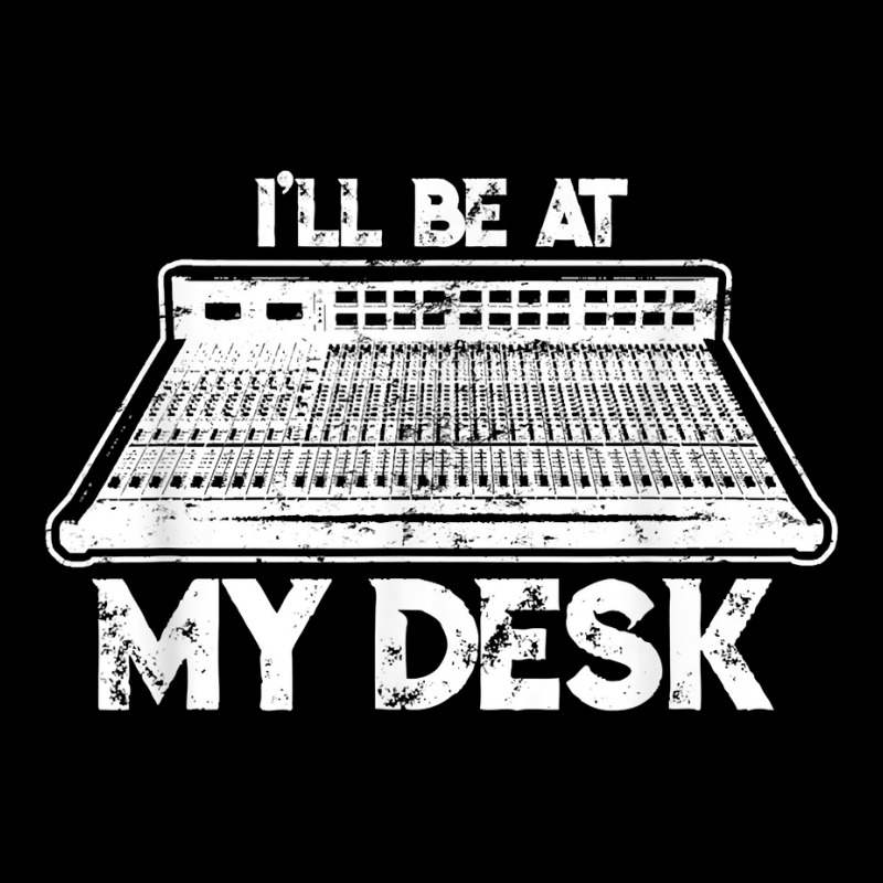 I'll Be At My Desk Funny Sound Guy Studio Engineer V-Neck Tee by clishgdo | Artistshot