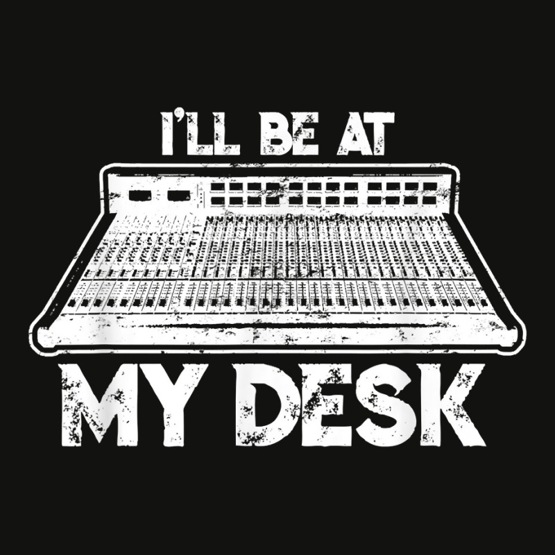 I'll Be At My Desk Funny Sound Guy Studio Engineer Scorecard Crop Tee by clishgdo | Artistshot