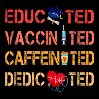 Educated Vaccinated Caffeinated Dedicated Nurse Gi Toddler Sweatshirt | Artistshot