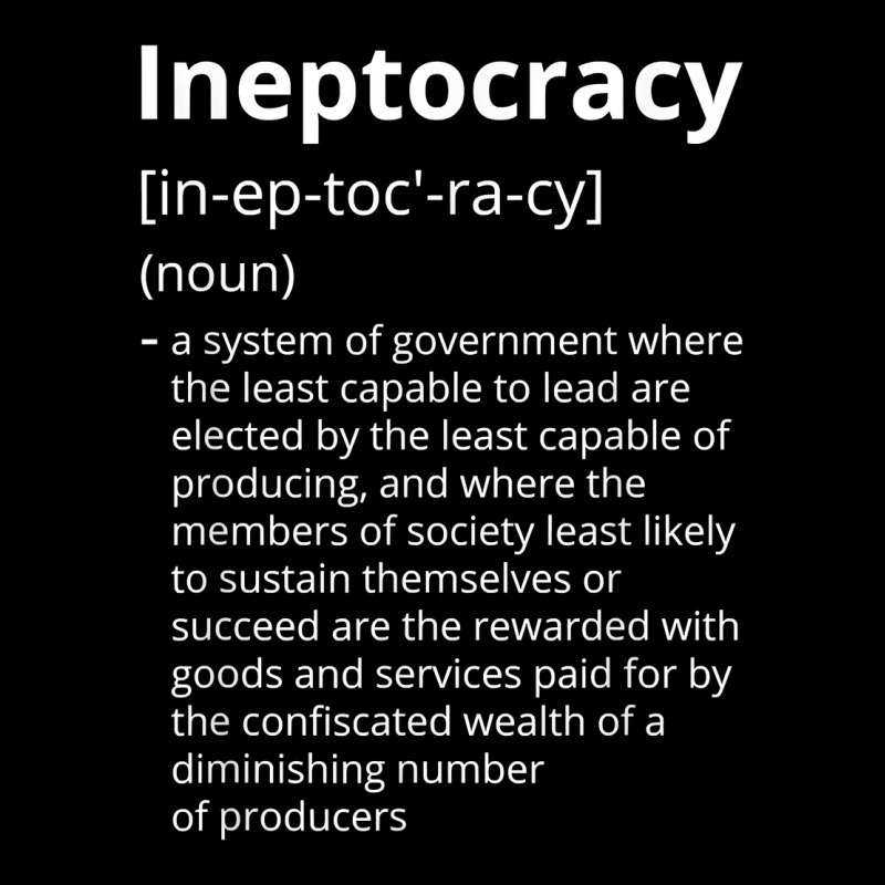 Ineptocracy Definition Description T Shirt V-neck Tee | Artistshot