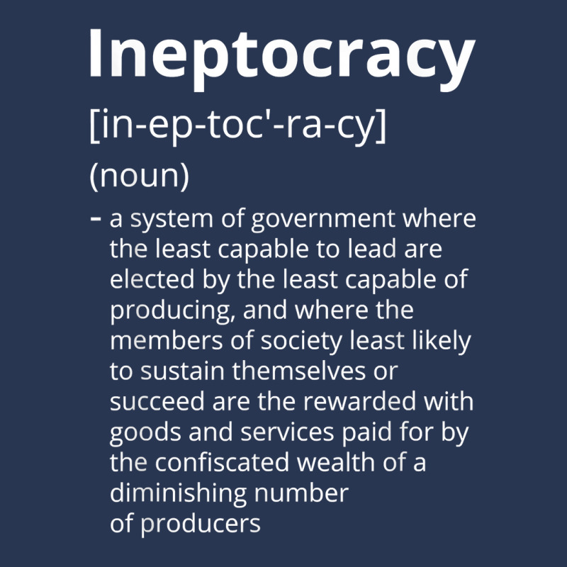 Ineptocracy Definition Description T Shirt Men Denim Jacket | Artistshot