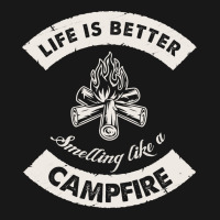 Life Is Better Smelling Like A Campfire Camper Cam Flannel Shirt | Artistshot