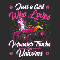 Just A Girl Who Loves Monster Trucks And Unicorns Exclusive T-shirt | Artistshot