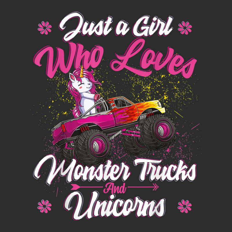 Just A Girl Who Loves Monster Trucks And Unicorns Exclusive T-shirt | Artistshot