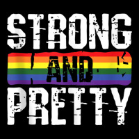 Strong And Pretty Gay Pride Gym Lifting Workout Lg Graphic T-shirt | Artistshot