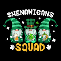 Shenanigans Squad St Patricks Day Gnomes Green Pro Zipper Hoodie | Artistshot