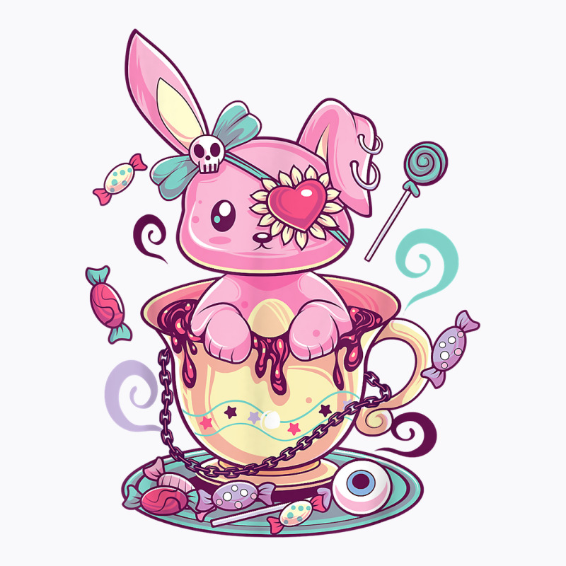 Kawaii Pastel Goth Cute Creepy Rabbit Menhera Occu T-shirt | Artistshot