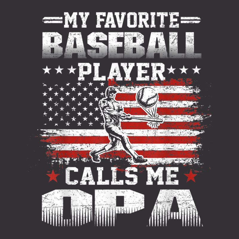 Mens My Favorite Baseball Player Calls Me Opa Shir Vintage Hoodie And Short Set | Artistshot