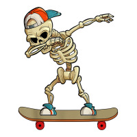 Skateboard Dabbing Skeleton Funny Dab Kids T Shirt Men's Long Sleeve Pajama Set | Artistshot