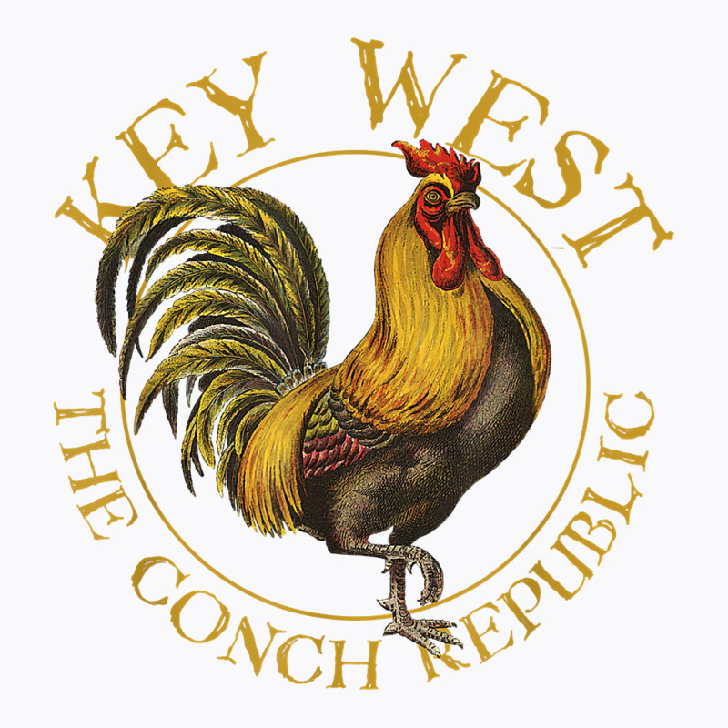 Key West Florida Vintage Rooster Design Souvenir T T-shirt | Artistshot