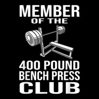 Member 400 Pound Bench Press Club Powerlifting Gym V-neck Tee | Artistshot