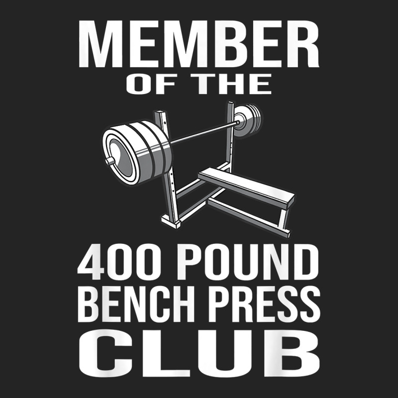 Member 400 Pound Bench Press Club Powerlifting Gym 3/4 Sleeve Shirt | Artistshot