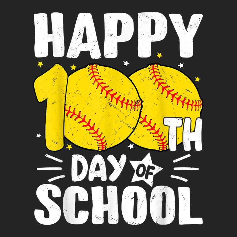 Softball Happy 100th Day Of School Tshirt Kids Tea Unisex Hoodie | Artistshot