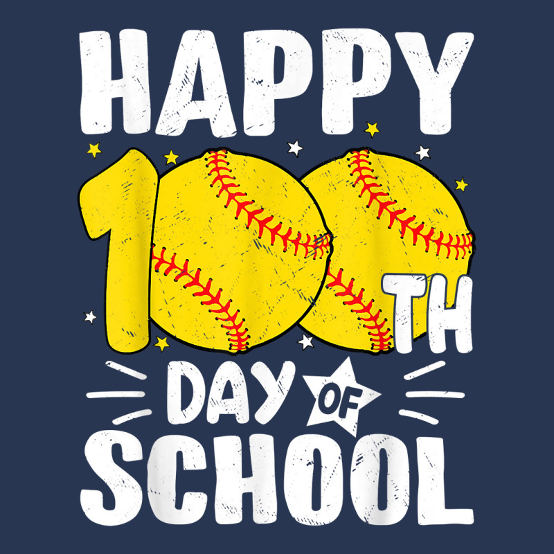 Softball Happy 100th Day Of School Tshirt Kids Tea Men Denim Jacket | Artistshot