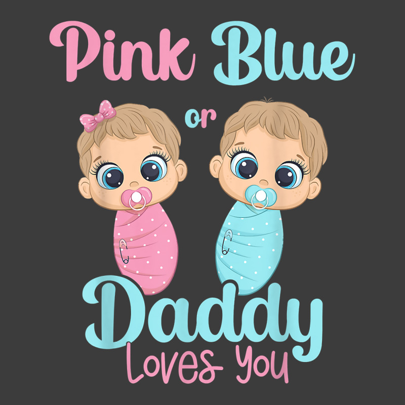 Mens Cute Pink Or Blue Daddy Loves You   Gender Re Men's Polo Shirt | Artistshot