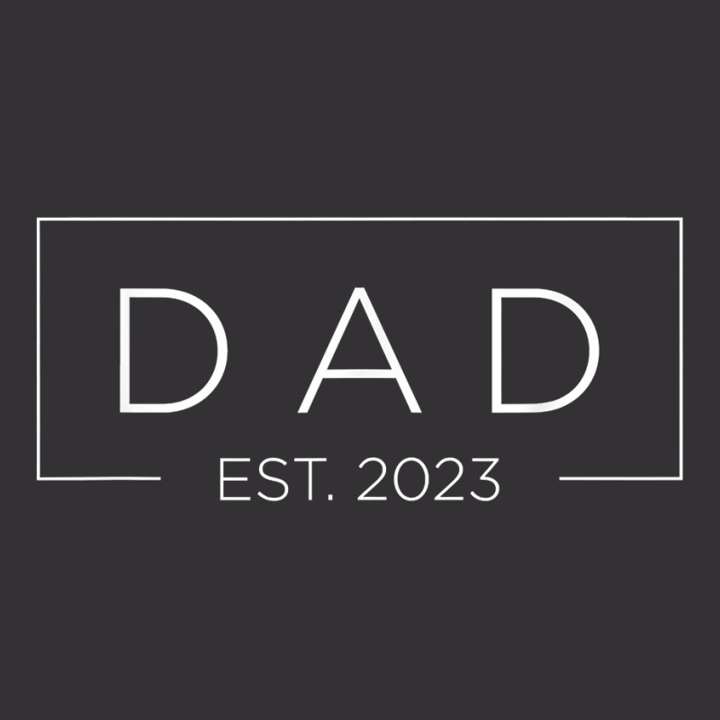 Mens Dad Est. 2023 Promoted To Daddy Father's Day Vintage Hoodie | Artistshot