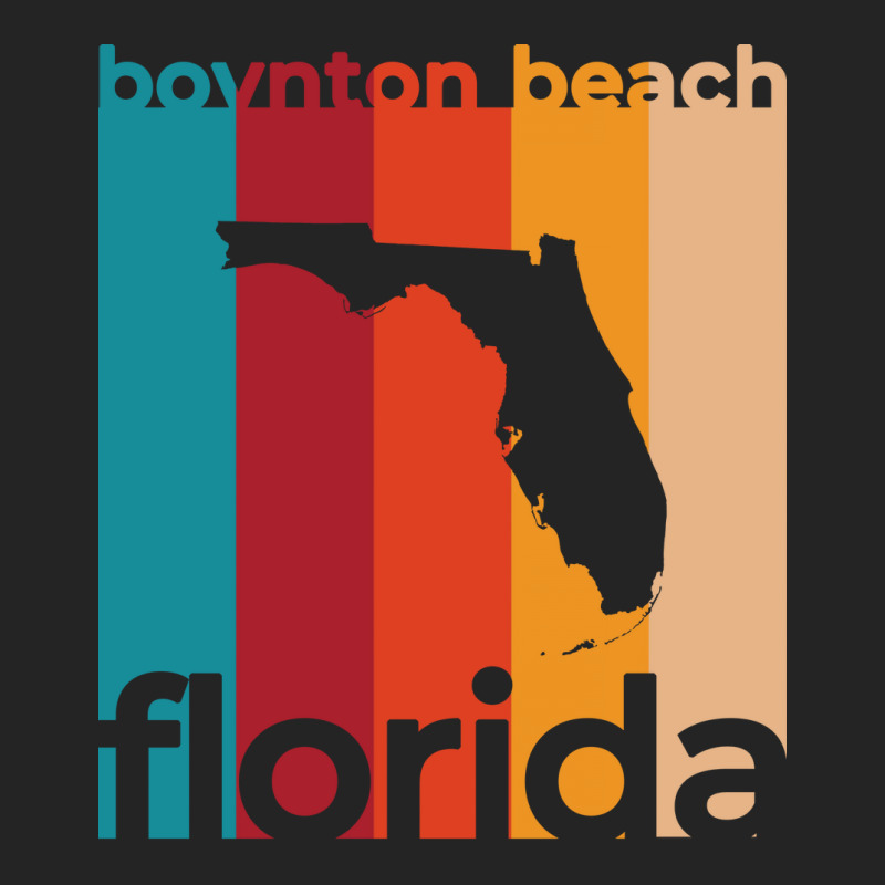 Boynton Beach Florida Retro Trending 3/4 Sleeve Shirt | Artistshot