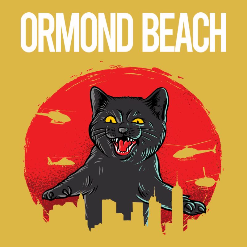 Funny Black Cat Ormond Beach Blue (1) Classic T-shirt by capronihrigh | Artistshot