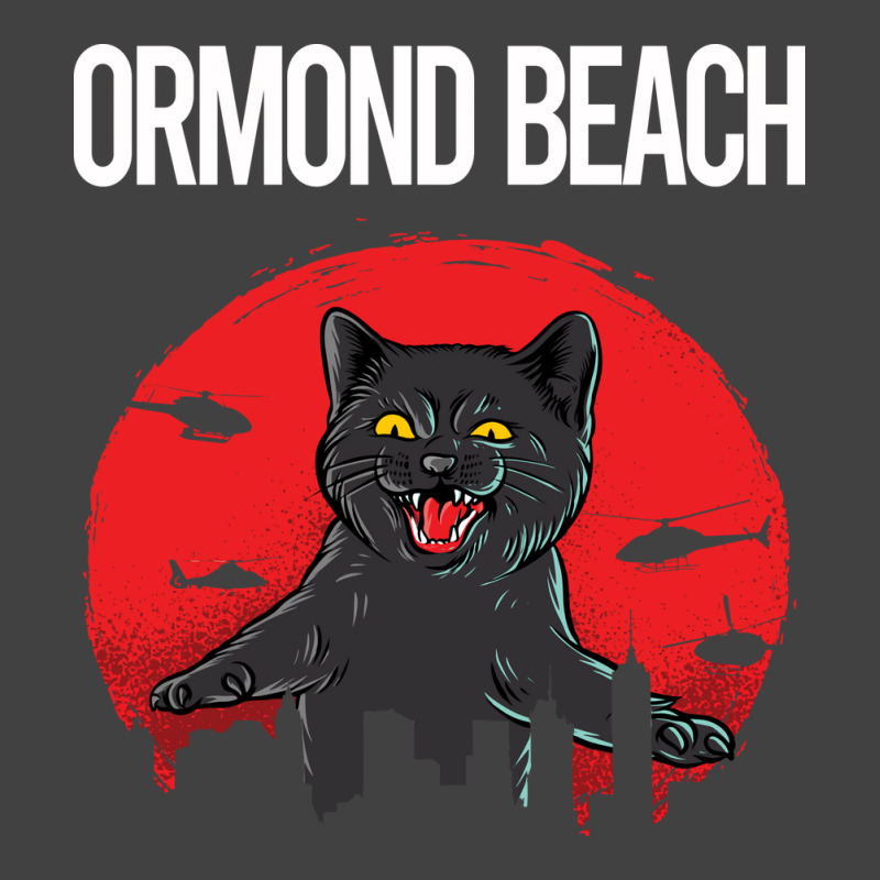 Funny Black Cat Ormond Beach Blue (1) Vintage T-Shirt by capronihrigh | Artistshot