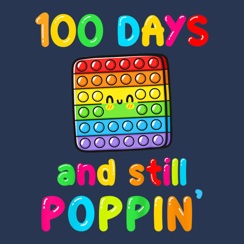 Kids Happy 100 Days Of School And Still Poppin 100 Men Denim Jacket | Artistshot