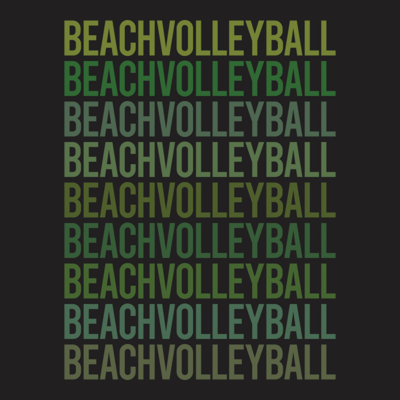 Green Text Beach Volleyball Vintage T-shirt | Artistshot