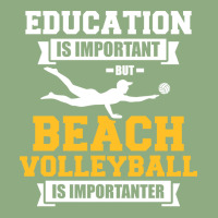 Education Is Important But Beach Volleyball Is Imp Graphic T-shirt | Artistshot