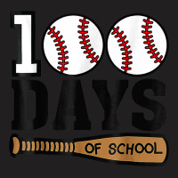 Baseball 100 Days Of School Happy 100th Day Teache T-shirt | Artistshot