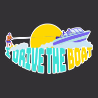 I Drive The Boat Waterskiing Yellow Vintage Hoodie And Short Set | Artistshot