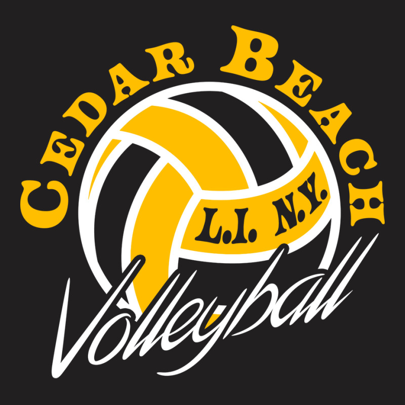 Cedar Beach Volleyball Green T-shirt | Artistshot