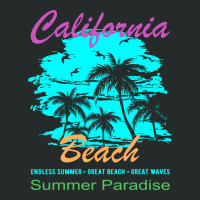 California Beach Summer Paradise Vintage Women's Triblend Scoop T-shirt | Artistshot