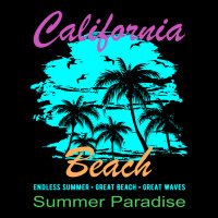 California Beach Summer Paradise Vintage Maternity Scoop Neck T-shirt | Artistshot