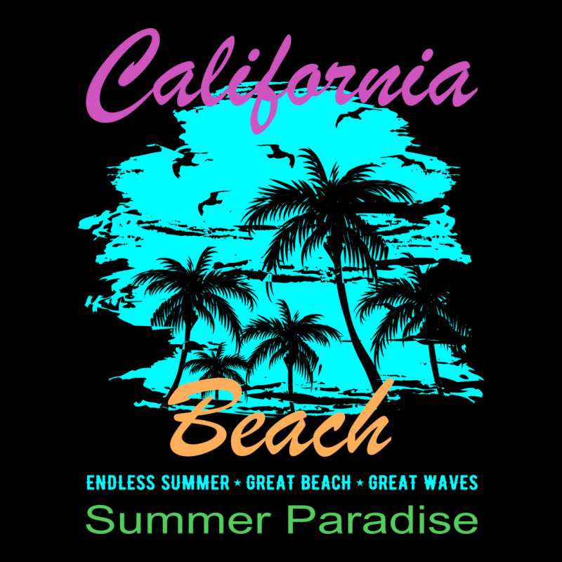 California Beach Summer Paradise Vintage Maternity Scoop Neck T-shirt by linnenbuessh | Artistshot