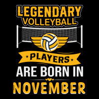 Legendary Volleyball Players Are Born In November Men's Long Sleeve Pajama Set | Artistshot