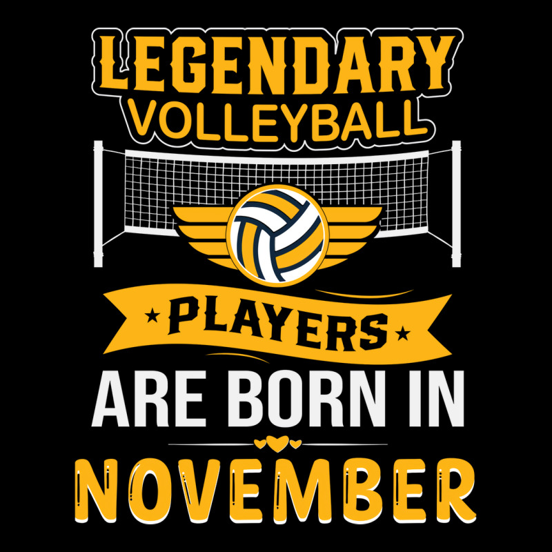 Legendary Volleyball Players Are Born In November Men's Long Sleeve Pajama Set | Artistshot