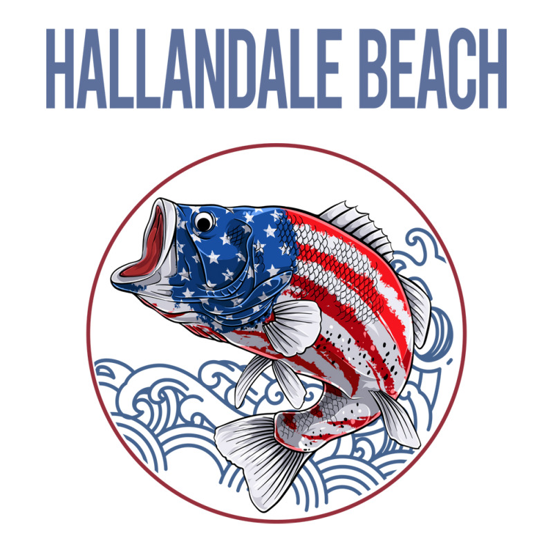 Usa Flag Fish Hallandale Beach Hipster Crewneck Sweatshirt by sproleervinej | Artistshot