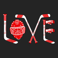 Player Goalie Ice Hockey Heart Apparel Funny Valen 3/4 Sleeve Shirt | Artistshot