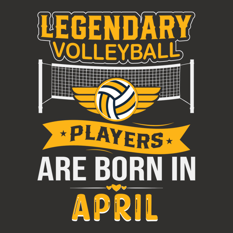 Legendary Volleyball Players Are Born In April Ret Champion Hoodie | Artistshot