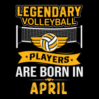 Legendary Volleyball Players Are Born In April Ret Unisex Jogger | Artistshot